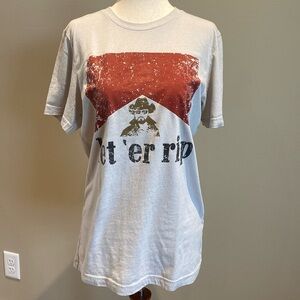 “let ‘er rip” Yellowstone Rip Short Sleeve T-Shirt size Medium